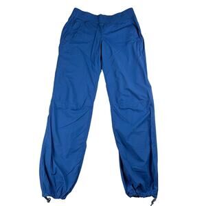 Lululemon Run Dog Runner Pant Womens 8 Limitless Blue Rulu Lined Stretch Glyde